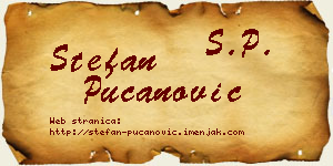 Stefan Pucanović vizit kartica